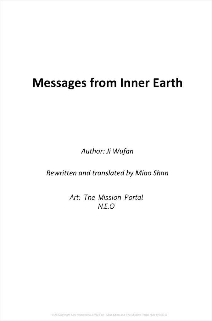 Messages From Inner Earth Basic